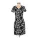 Old Navy Casual Dress - Wrap: Black Print Dresses - Women's Size Small