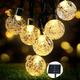 Solar String Lights Outdoor 55ft 100 LED Waterproof Globe Lights 8 Modes Globe String Lights Solar Powered Patio Lights for Garden Gazebo Yard Party Porch Decorations Home Decor