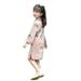 TAIAOJING Toddler Casual Dress Dress Long Sleeve Cheongsam Spring Autumn Retro Tang Dress Dress 4-5 Years