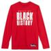 John Collins Atlanta Hawks Player-Worn Red Black History Month Long Sleeve Shirt from the 2022-23 NBA Season