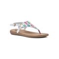 Women's London Casual Sandal by White Mountain in Rainbow Multi Fabric (Size 9 1/2 M)