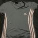 Adidas Tops | Adidas Exercise Shirt | Color: Gray/Pink | Size: L