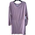Nine West Dresses | Nine West Dress Size Xl Lavender Crewneck Women Sweater Dress. Nwt | Color: Purple | Size: Xl