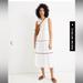 Madewell Dresses | Madewell Rickrack Cattail Tiered Maxi Cotton Dress | Color: White | Size: Xs