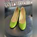 Kate Spade Shoes | Lime, Green, Kate Spade Patent Leather Round, Toe, Chunky Heels | Color: Brown/Green | Size: 8