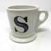 Anthropologie Dining | Anthropologie Letter S Monogram Initial Barber Shaving Style Mug | Color: Black/White | Size: Os