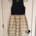 J. Crew Dresses | J.Crew Holiday Sleeveless Dress - Black/Gold/Cream - 6 | Color: Black/Gold | Size: 6