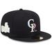Men's New Era Black Colorado Rockies Multi-Color Pack 59FIFTY Fitted Hat