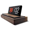 Tempest Deluxe - A Luxurious Walnut and Leather Chess Clock Dock Hybrid. Includes Bundled iOS and Android Software (Phone is not Included) Game Timer