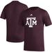 Men's adidas Maroon Texas A&M Aggies Basics Secondary Pre-Game AEROREADY T-Shirt