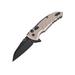 Hogue X1-Microflip Folding Knife 2.75 in Wharncliffe Blade Black Finish Alum Frame Matte Flat Dark Earth 24167
