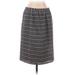 Ann Taylor LOFT Casual Skirt: Black Tweed Bottoms - Women's Size Small