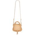 Chloe Marcie Mini Satchel Bag in Milky Brown - Tan. Size all.