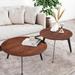 Corrigan Studio® Set Of 2 Wood End Tables in Brown | 19.69 H in | Wayfair 3DC1D2FC6C7D4F568E569D5B51BA7F51