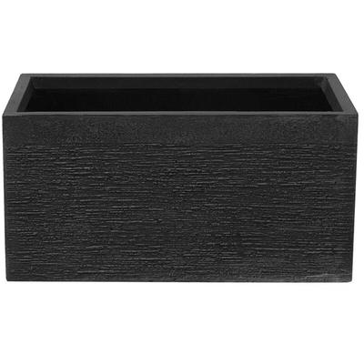 Blumentopf Schwarz Faser-Mischung 60 x 29 x 30 cm Rechteckig Modern