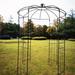 Wildon Home® Viteia Garden 1 Piece Arch Iron Garden Arbors Dia Birdcage Shape Metal in Black | 114.2 H x 81.3 W x 81.3 D in | Wayfair