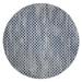 Blue/White 60 x 60 x 0.25 in Area Rug - Gracie Oaks Bettye Plaid Machine Woven Polyester Indoor/Outdoor Area Rug in Polyester | Wayfair