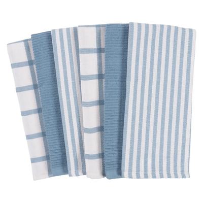 Mixed Flat & Terry Kitchen Towels, Set of 6