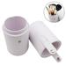 Portable Make Up Brush Holder Cosmetic Brush Bucket Storage Cylinder PU Leather Cosmetics Make Up Cup Organizer for Desk and Travel