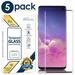 [5 Pack] AFFLUX For Samsung Galaxy S10 Screen Protector Tempered Glass 3D Full Glue Edge Covered/Support Fingerprint Unlock/HD Clear/Case Friendly Glass Protector for Samsung Galaxy S10 5G
