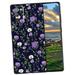 Compatible with Samsung Galaxy Note 20 5G Phone Case Pretty-floral-purple-1 Case Men Women Flexible Silicone Shockproof Case for Samsung Galaxy Note 20 5G