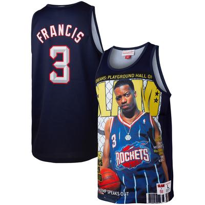 Mitchell & Ness Steve Francis Herren-Tanktop „Houston Rockets Slam Player“ in Marineblau Image