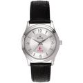 Women's Stevens Institute of Technology Ducks Bulova Silver-Tone Stainless Steel Watch with Leather Strap