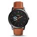 Men's Southern West Virginia Community and Technical College Fossil Minimalist Slim Light Brown Leather Watch