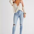 Free People Jeans | Free People Raw High-Rise Jegging | Color: Blue | Size: Various