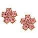 Kate Spade Jewelry | Kate Spade Pink Gleaming Gardenia Crystal Flower Earrings Stud Earrings | Color: Gold/Pink | Size: Os