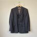 Burberry Suits & Blazers | Burberry London Mens Grey Houndstooth Plaid 3-Button Sport Coat Usa Made | Color: Blue | Size: 42l