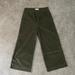 Madewell Pants & Jumpsuits | Madewell Green Velour Emmett High Rise Crop Pants | Color: Green | Size: 28