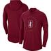 Men's Nike Cardinal Stanford Campus Tri-Blend Performance Long Sleeve Hooded T-Shirt