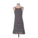 Lovestitch Casual Dress - Mini: Tan Stripes Dresses - Women's Size Small