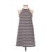 Ann Taylor Factory Casual Dress - A-Line: Blue Stripes Dresses - Women's Size 00 Petite