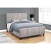 Latitude Run® Bed Queen Size Platform Bedroom Frame Linen Look Transitional Upholstered/Linen in Blue | 50 H x 64.25 W x 88 D in | Wayfair