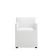 Latitude Run® Carmelita Arm Chair Faux Leather/Wood/Upholstered in Brown | 32.68 H x 22.83 W x 26 D in | Wayfair 21AADEAF6BEF4B26B351F8328FD21BBD
