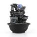 Loon Peak® Eglis Resin Fountain w/ Light | 10.23 H x 8.07 W x 8.07 D in | Wayfair A53CC5015755403FAB0FDF8244C6406D