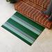 Matterly Resisal Stripe 34" x 22" Non-Slip Indoor Outdoor Door Mat Synthetics in Green | 34 H x 22 W x 0.312 D in | Wayfair 20912630023