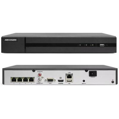 Nvr 4 kanäle Hikvision HWN-4104MH-4P 4K 8MPX onvif poe H.265+ cloud P2P