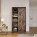 Tall Storage Cabinet Rustic Farmhouse Pantry Cupboard Sliding Door Kitchen Organizer Utility Towel Shelf Office