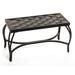 Metal Patio Garden Woven Bench - Modern Furniture