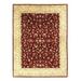 Canvello Sino Fine Hand Knotted Chinese Tabriz Design - 12'1'' X 15'2'' - Red - 15'2'' x 12'1''