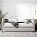 Full Daybed with Twin Size Trundle, Feature a Backrest and Two Armrests