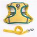 Cat Harness and Leash Set for Walking Cat and Small Dog Harness Soft Mesh Harness Adjustable Cat Vest Harness with Reflective Strap Comfort Fit for Pet Kitten Puppy Rabbit yellow Mï¼ŒG95800