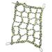 Hamster Hammock Rope Parrot Hammock Little Birds Hammock Hanging Toy with 4 Hooks Ladder Climbing Net for Cockatiels