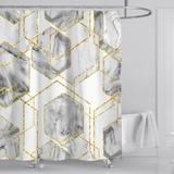 Shop Clearance! Shower Shower Curtain Marble Themed Curtain with 12 Hooks 3D Digital Printing Shower Curtain for Bathroom High-density Ultra-soft Fabric 5.9*5.9ft