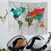 Shop Clearance! Tapestry World Map Map Hanging Wall Hanging Decorations Outdoor Wall Hanging Wall Art for Living Room World Map Wall Decor Wall Paintings for Bedroom 51.2*59 Inches