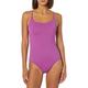 Amazon Essentials Damen Einteiliger Badeanzug mit Dünnen Trägern, Violett, 44