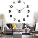 Final Clearance! Large 3D Diy Wall Clock Roman Numerals Clock Frameless Wall Clock Sticker Home Decor For Living Room Bedroom